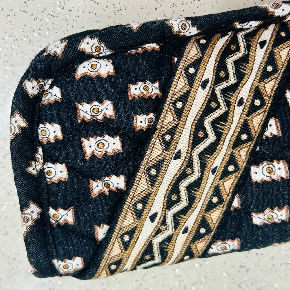 Vintage~Vera‎ Bradley~Tribal Zebras Double Eyeglass Case~Retired Pattern